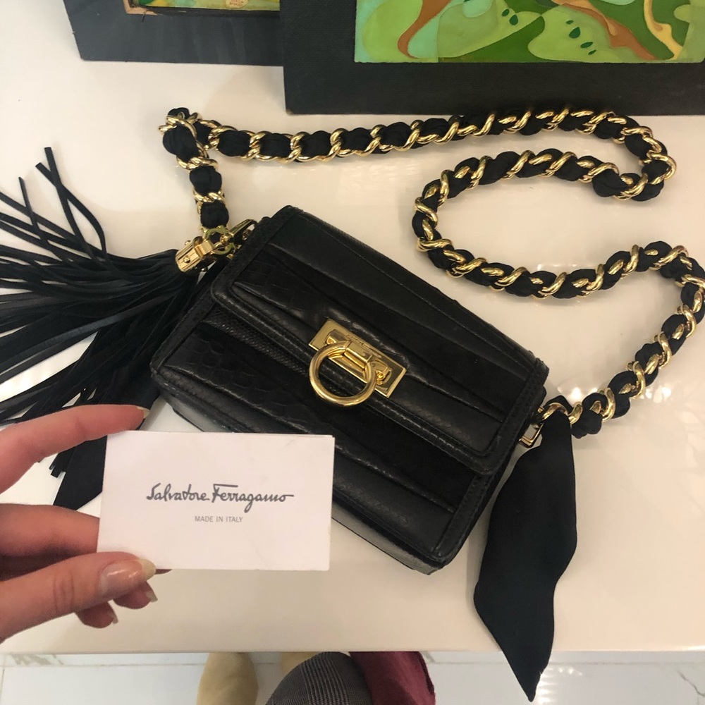 Salvatore Ferragamo Elegant Evening Luxe Bag